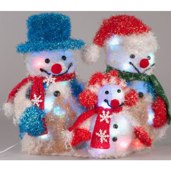 Snowman Family Christmas Decoration