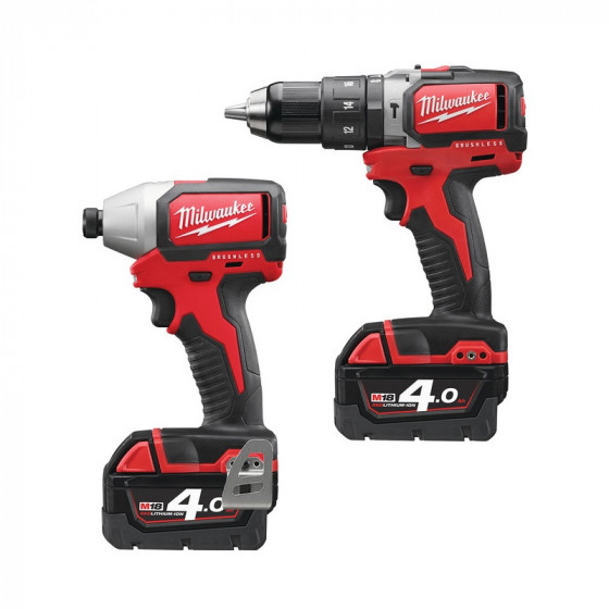 Milwaukee M18BLPP2D-423C 18v Cordless Drill & Impact Driver Pack