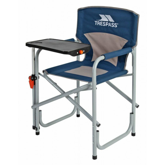 Trespass Camping Chair With Swivel Side Table - Blue