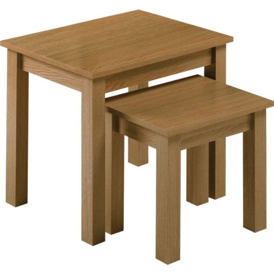 Nest of Tables - Oak Effect (Slight Damage to Corner of Large Table)