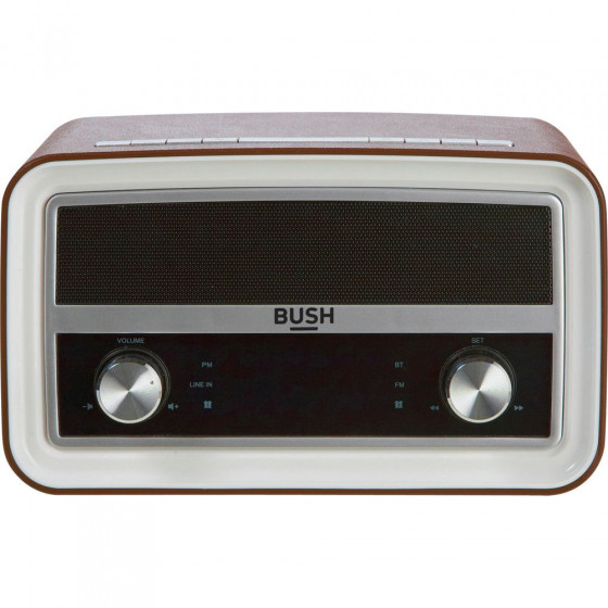Bush Classic FM Radio with Bluetooth - Brown