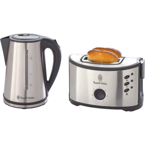 Russell Hobbs 15219 Essentials Kettle & Toaster - Stainless Steel