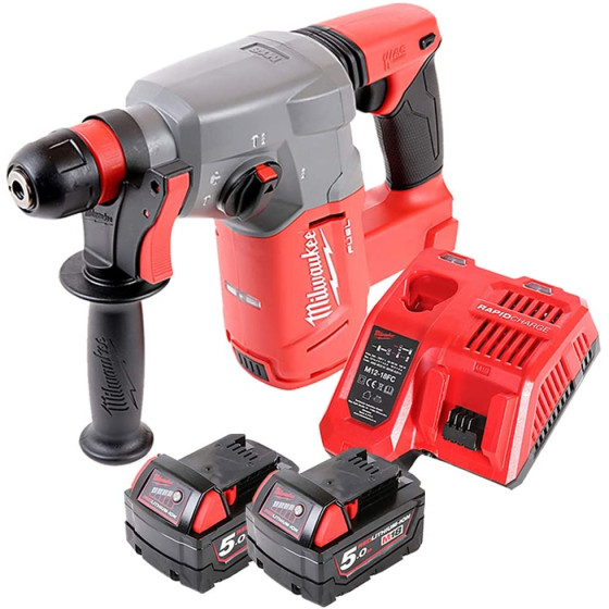 Milwaukee M18CHX-502X 18v Li-Ion SDS Plus Hammer Drill (No Depth Gauge)