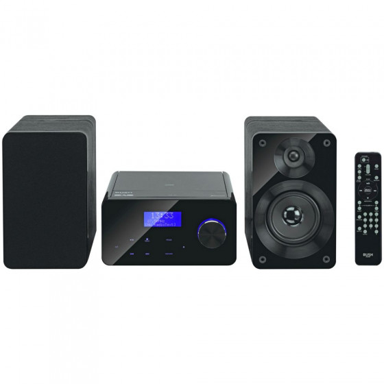 Bush Gloss Micro Hi-Fi DAB Bluetooth - Black
