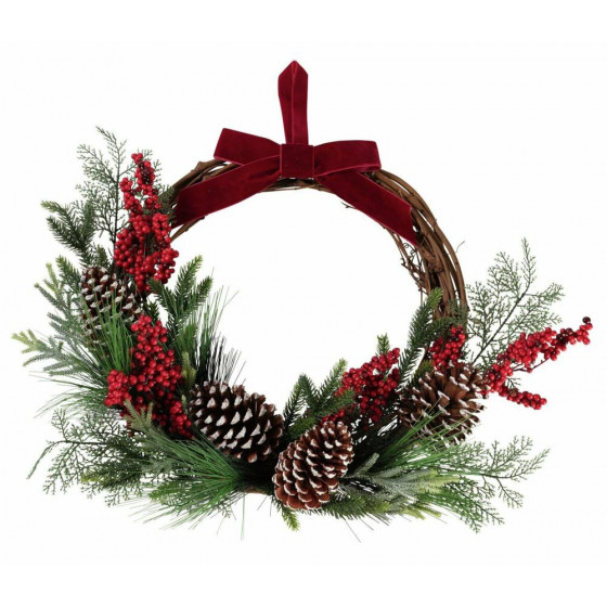 Home Classic Half Christmas Wreath