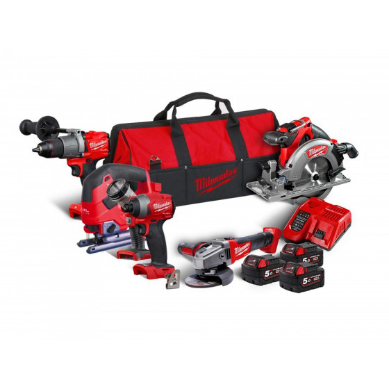 Milwaukee M18FPP6D2-503B 18V Fuel Powerpack 6pc Kit