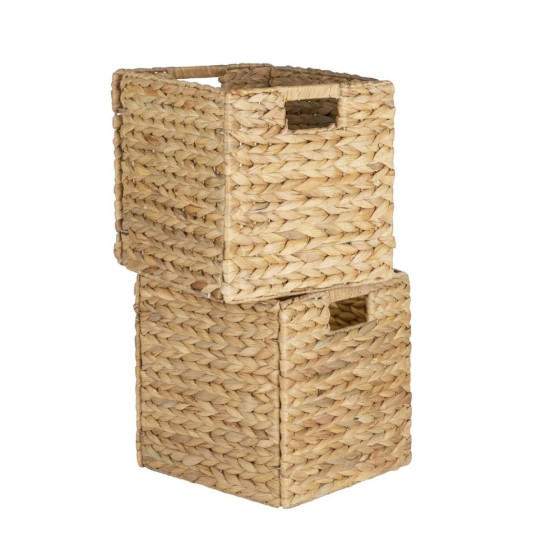 Habitat Set of 2 Hyacinth Squares Plus Basket