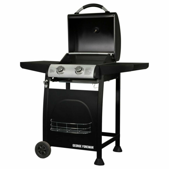 George Foreman 2 Burner Gas BBQ - Black