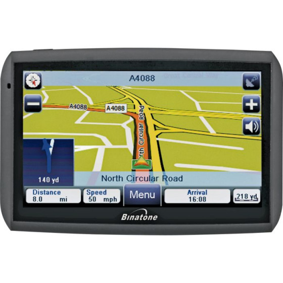 Binatone S500 5 Inch UK and ROI Sat-Nav.