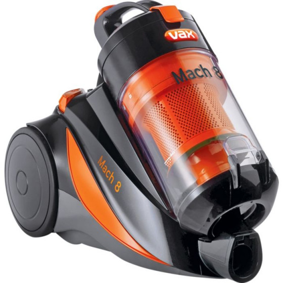 Vax Mach 8 Bagless Cylinder Vacuum Cleaner - Free 1 Year Guarantee