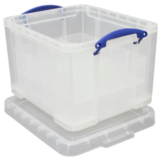 Really Useful 35 Litre Christmas Bauble Box - Clear