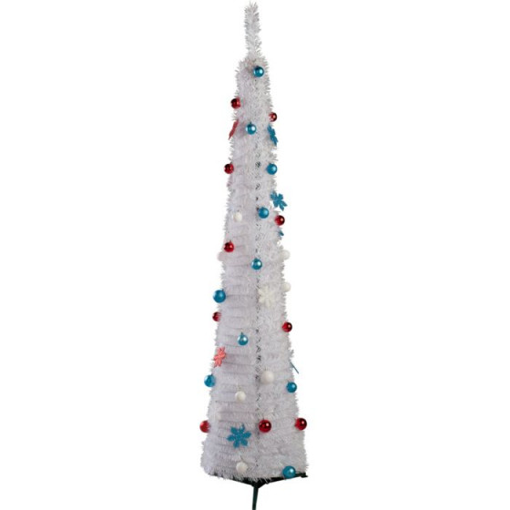 White Pop-Up North Pole Christmas Tree - 6ft (No Lights)