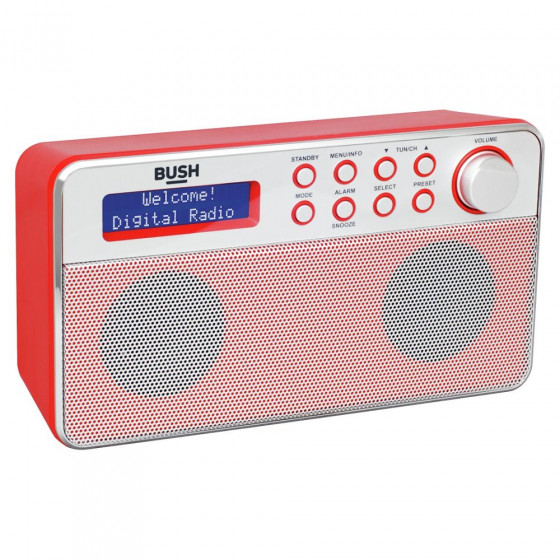 Bush Stereo DAB Radio - Red (Unit Only)