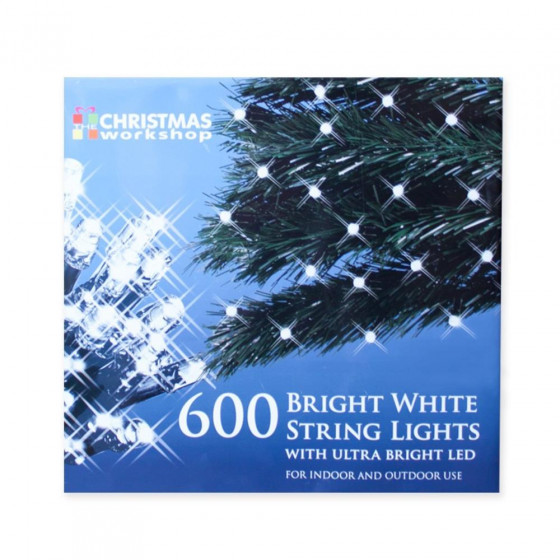 Christmas Workshop 600 LED String Lights - Bright White