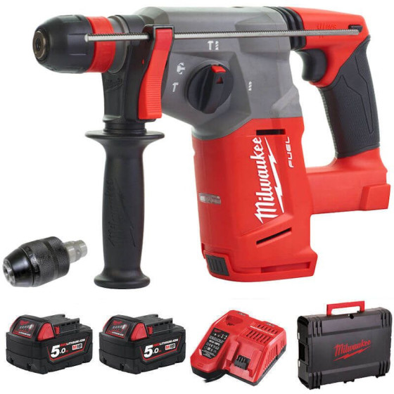 Milwaukee M18CHX-502C 18v Fuel Li-Ion SDS Plus Hammer Drill