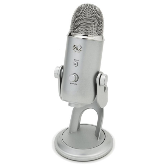 Blue Mic Yeti USB Microphone - Silver (No USB Cable)