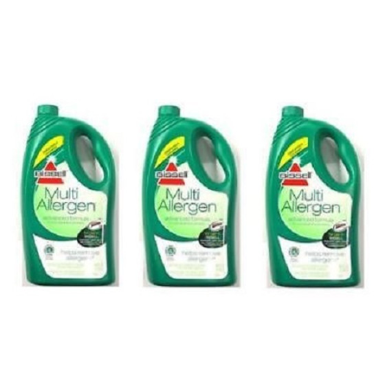 Pack of 3 Bissell Multi Allergen Carpet Shampoo Solution 1.42L