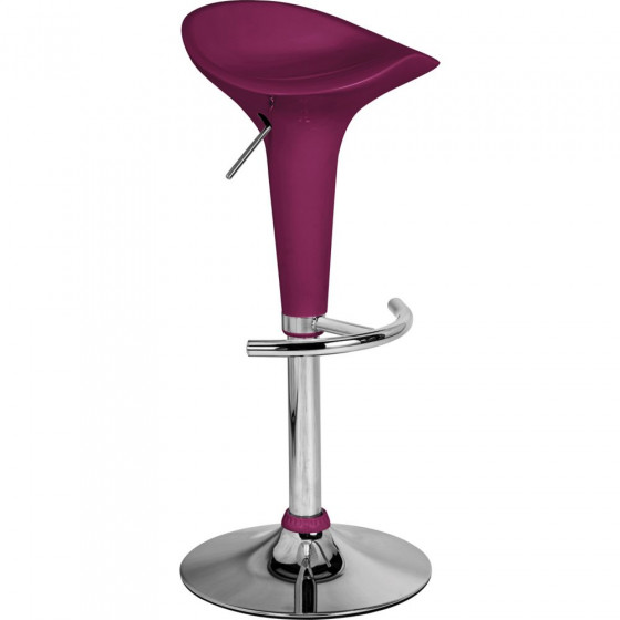 ColourMatch Purple Gas Lift Bar Stool