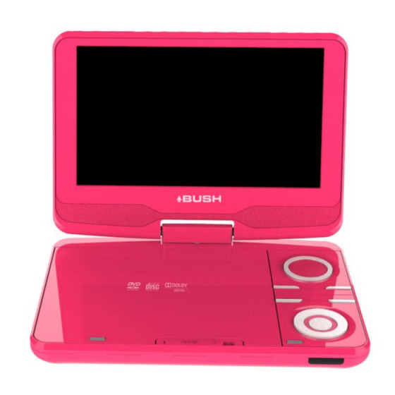 Bush 9 Inch Portable DVD Player - Pink (No Remote)