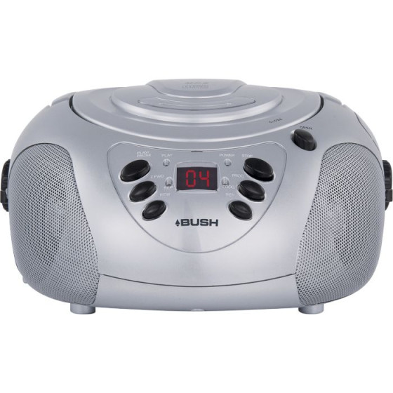 Bush Portable CD/MP3 Radio Player - Silver. (CBB19MP3SILVER)