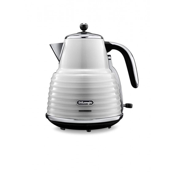 DeLonghi KBZ3001W Scultura 3000w Cordless Jug Kettle - White