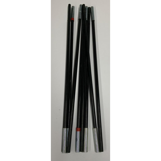 Red Colour Coded Pole For Trespass 4 Man 1 Room Tunnel Camping Tent - 8686361