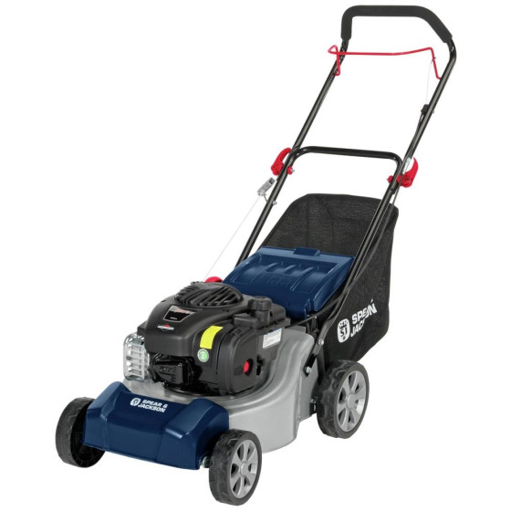 Spear & Jackson XSS41D 41cm Hand Push Petrol Lawnmower - 125cc