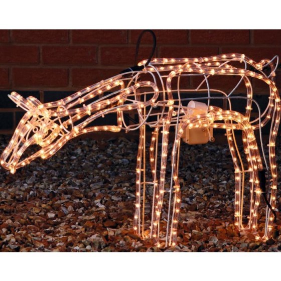 Grazing Moving Reindeer Christmas Decoration Light (Some Lights Not Working)