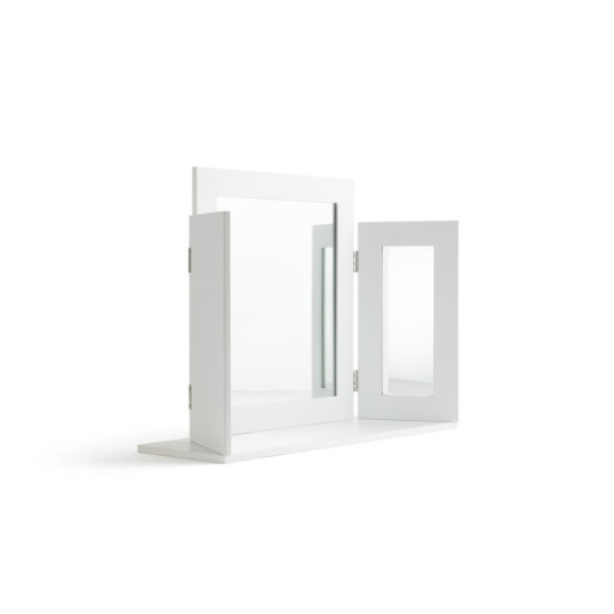 Home Triple Mirror - White (Slight Scratches On Door)