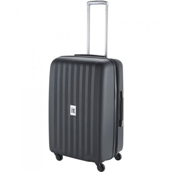 IT Extra Strong Medium 4 Wheel Suitcase - Black