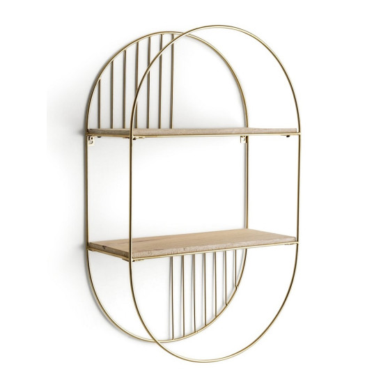Home Sahara Wall Hanging Shelves - Gold