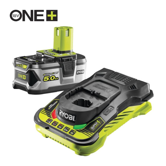 Ryobi RC18150-150 18V ONE+™ Lithium 1 x 5.0Ah Battery & 5.0A Charger Kit