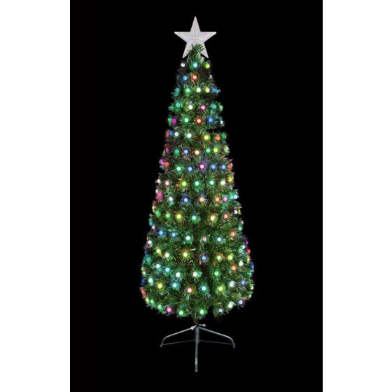 Premier Decorations 4ft Colour Changing Lights Christmas Tree - Green