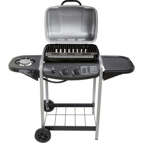 2 Burner Gas BBQ with Side Burner
