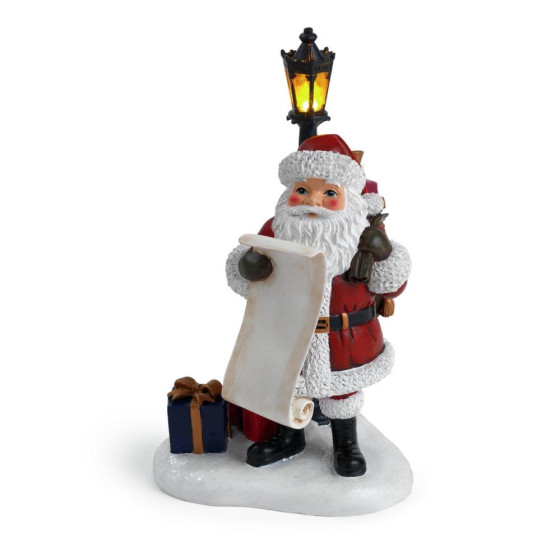 Home Santa With Light Up Lantern Christmas Decoration