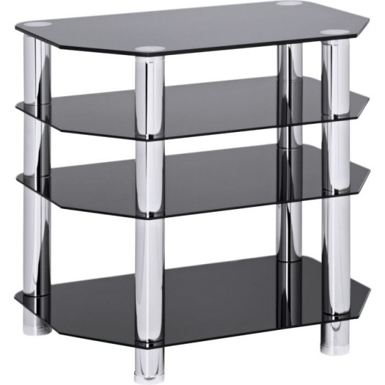 Hygena Matrix Small TV Entertainment Unit - Black Glass