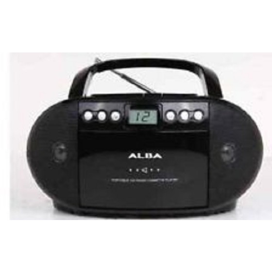 Alba Portable CD and Cassette Player - Black