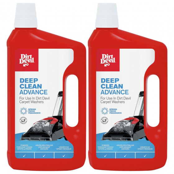 Dirt Devil Deep Clean Advance Detergent x 2 1ltr Bottles