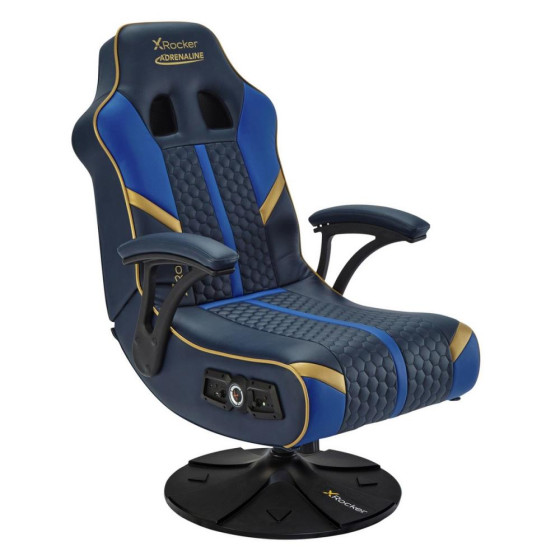 X-Rocker Adrenaline V3 2.1 Bluetooth Audio Gaming Chair - Blue