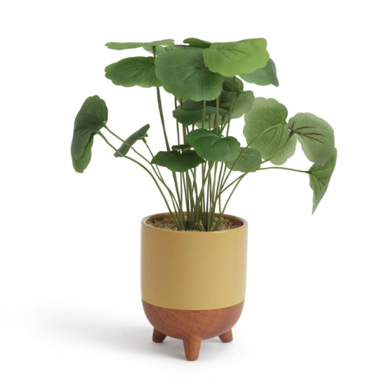 Habitat Mid Century Large Floral Artificial Plant - Brown