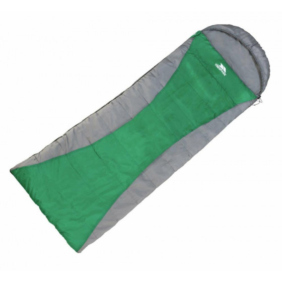 Trespass 500GSM Envelope Single Sleeping Bag - Green