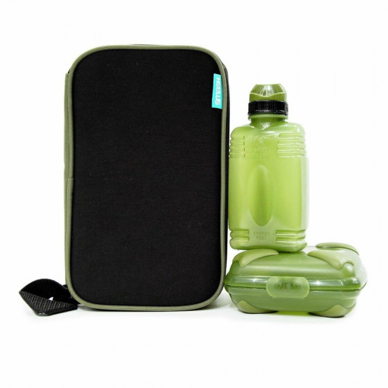 Smash Khaki Sage Sandwich Box & 330ml Bottle