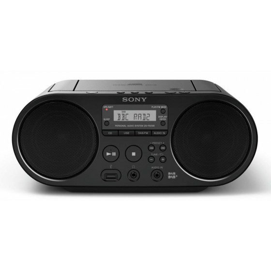 Sony ZS-PS55B CD Boombox with DAB & FM Radio – Black