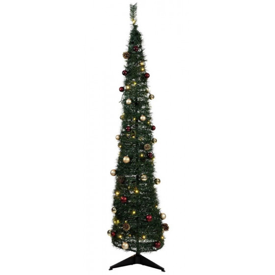 Home 6ft Pop Up Pre-Lit Christmas Tree - Green