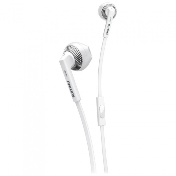 Philips SHE3205 In-Ear Headphones with Mic – White