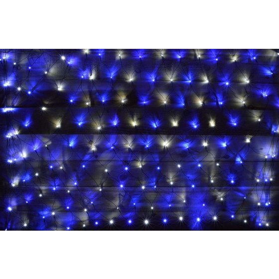 Premier Decorations 360 LED Net Christmas Lights - Blue & White