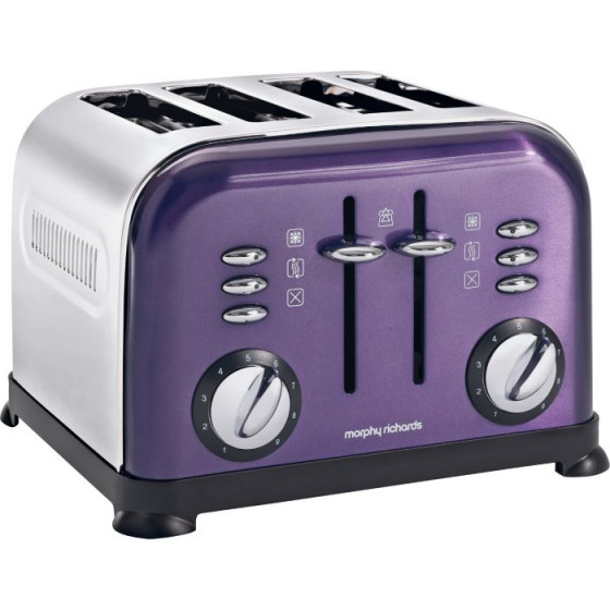Morphy Richards 44737 4 Slice Toaster - Plum