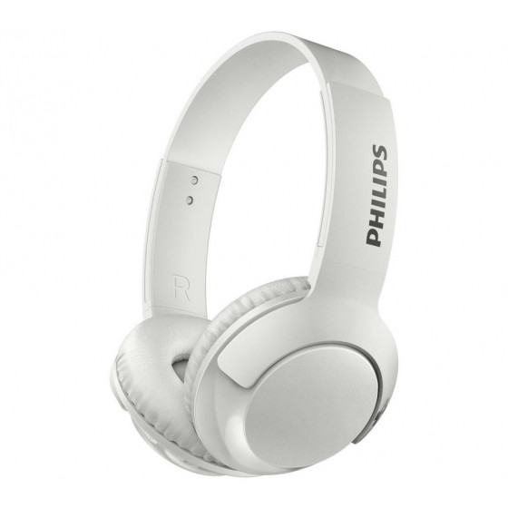 Philips SHB3075 Wireless On-Ear Headphones - White (No USB Cable)