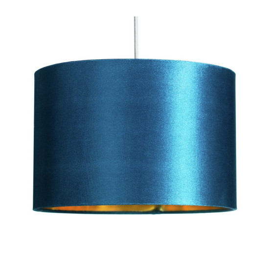Habitat Velvet Drum Shade - Teal