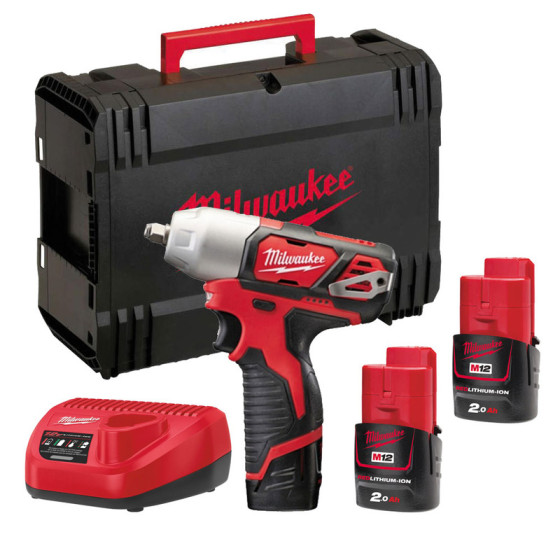 Milwaukee M12BIW38-202C 12v 3/8in Compact Impact Wrench